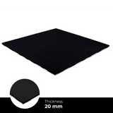 Connect Fitness Tiles – Pure Black – 20 x 1.000 x 1.000 mm